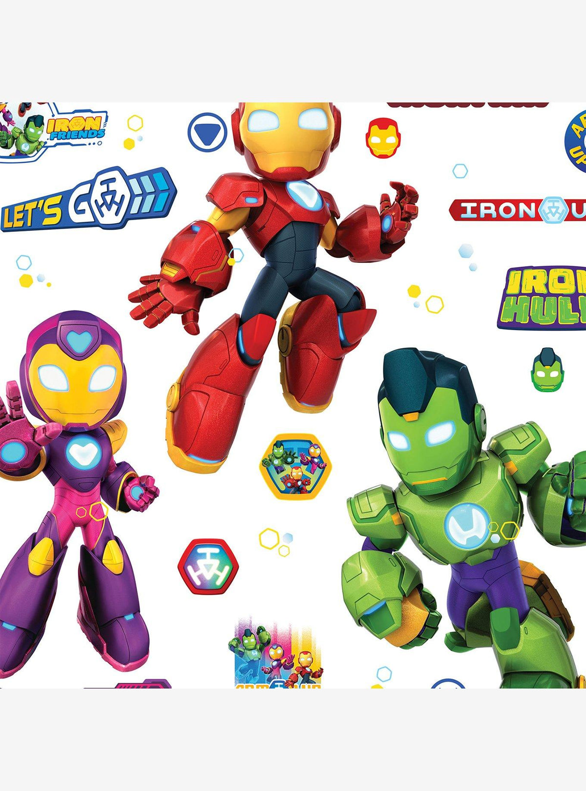Stickers de pared Marvel: Iron Man y sus amigos