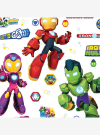 Stickers de pared Marvel: Iron Man y sus amigos