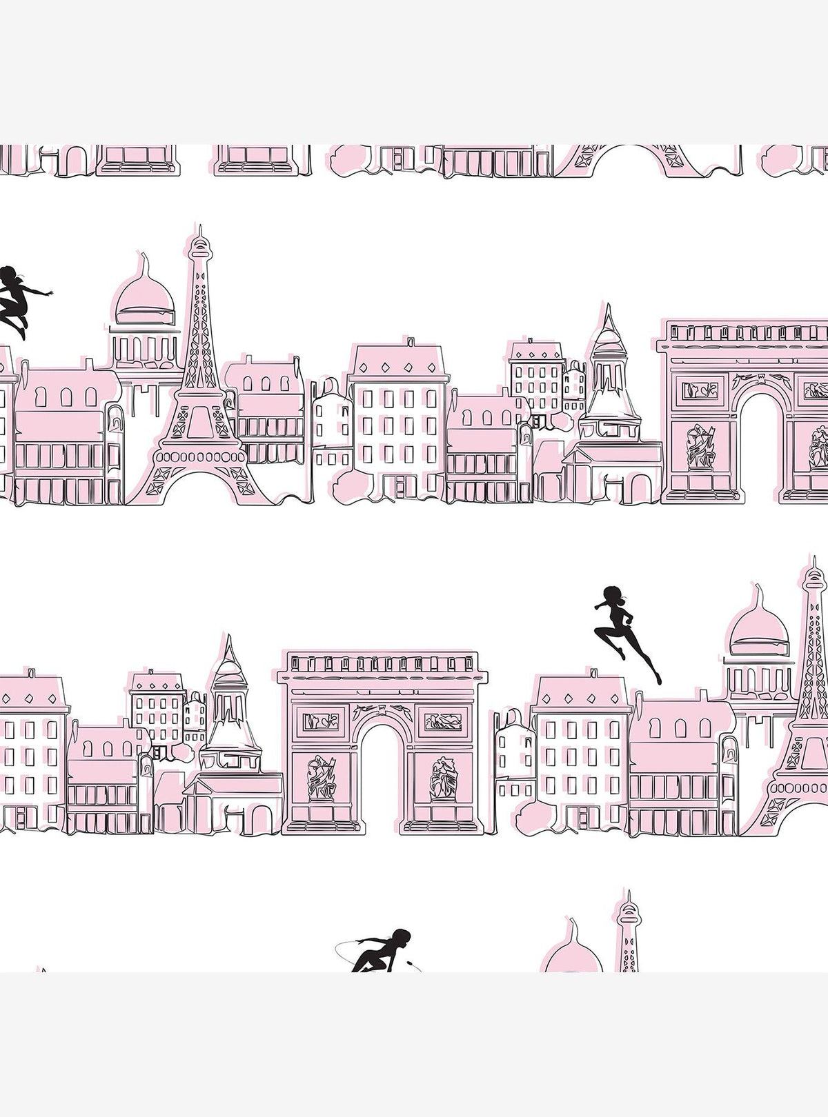 Papel mural autoadhesivo Miraculous: París rosado