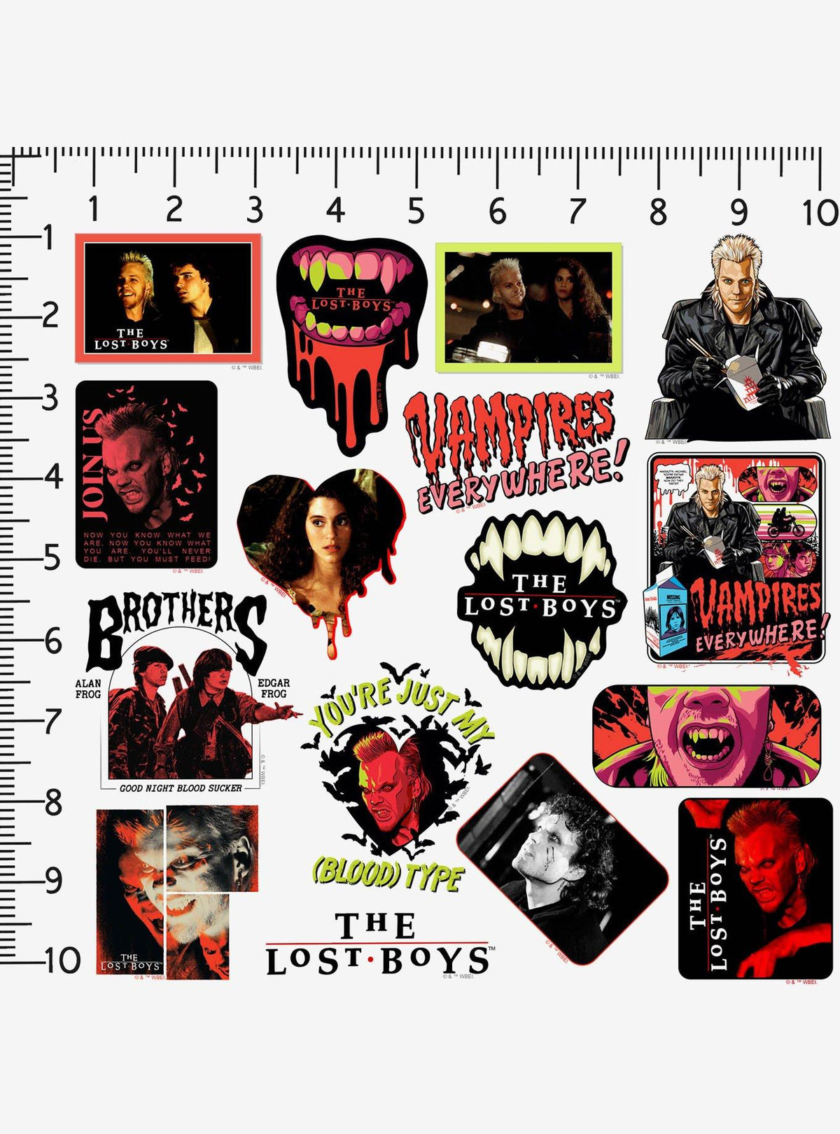 Pack de 100 stickers de The Lost Boys