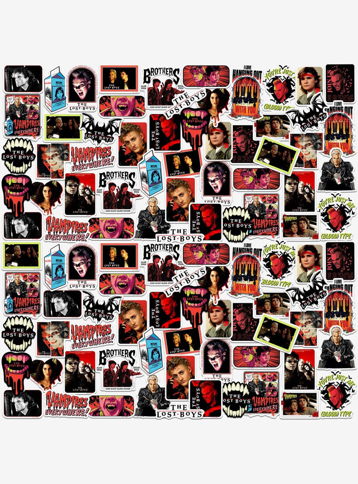 Pack de 100 stickers de The Lost Boys