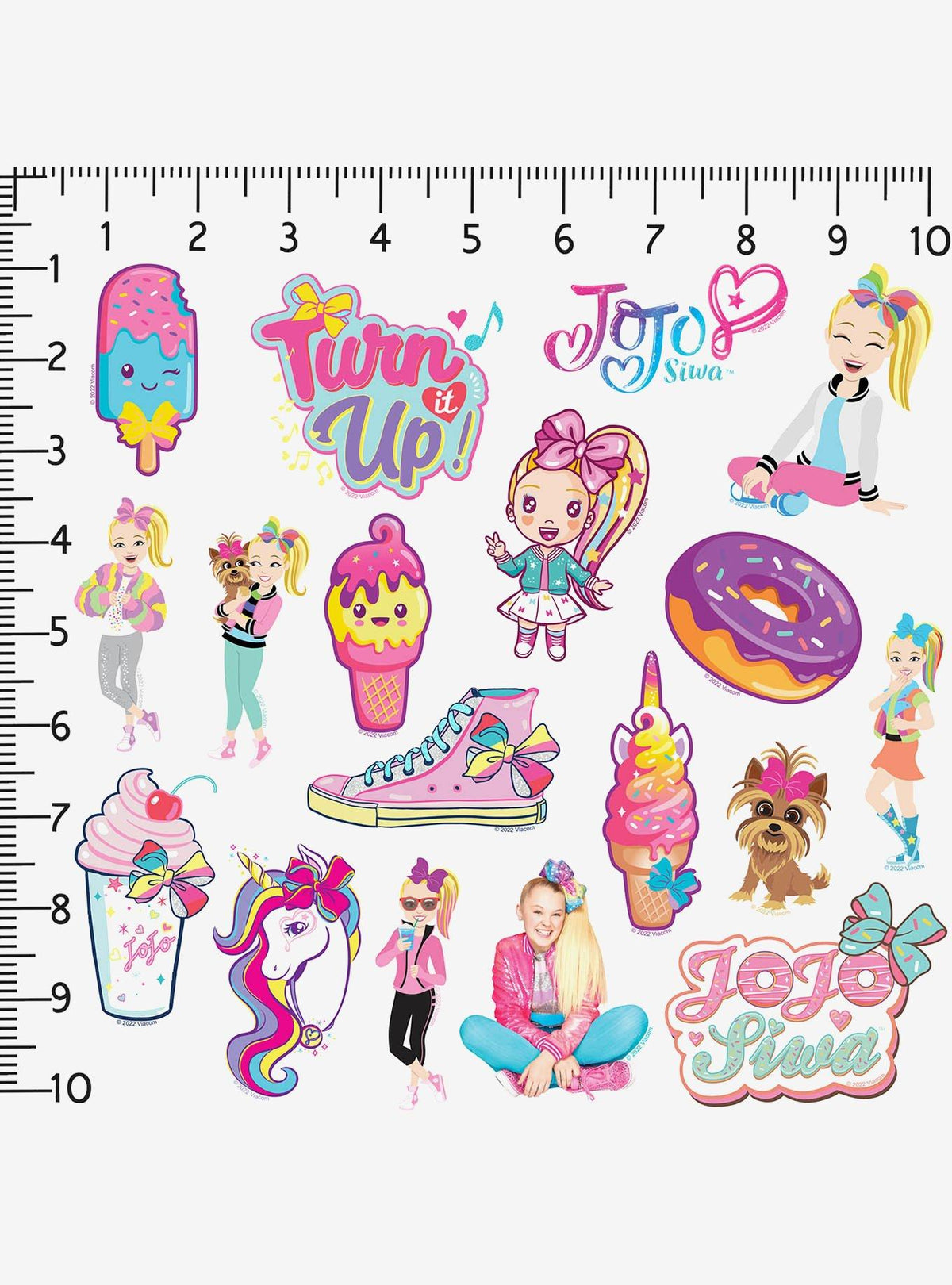 Pack de 100 stickers de JoJo Siwa
