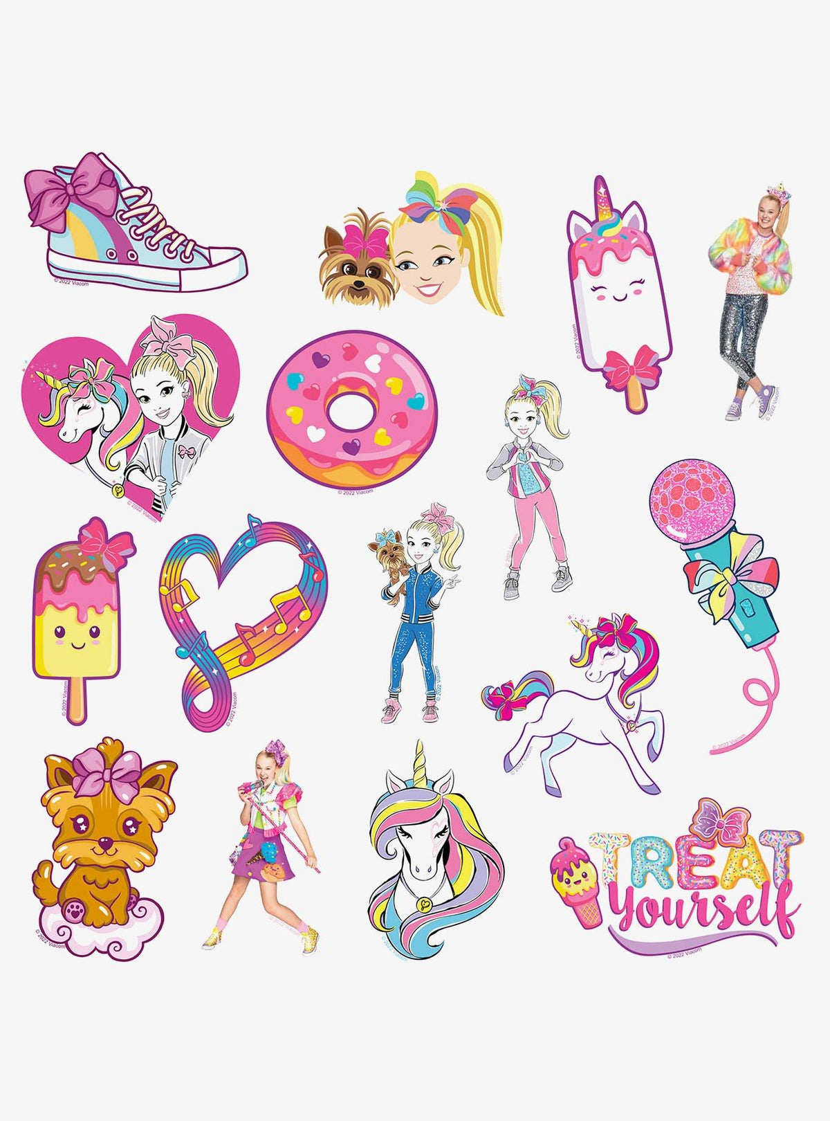 Pack de 100 stickers de JoJo Siwa