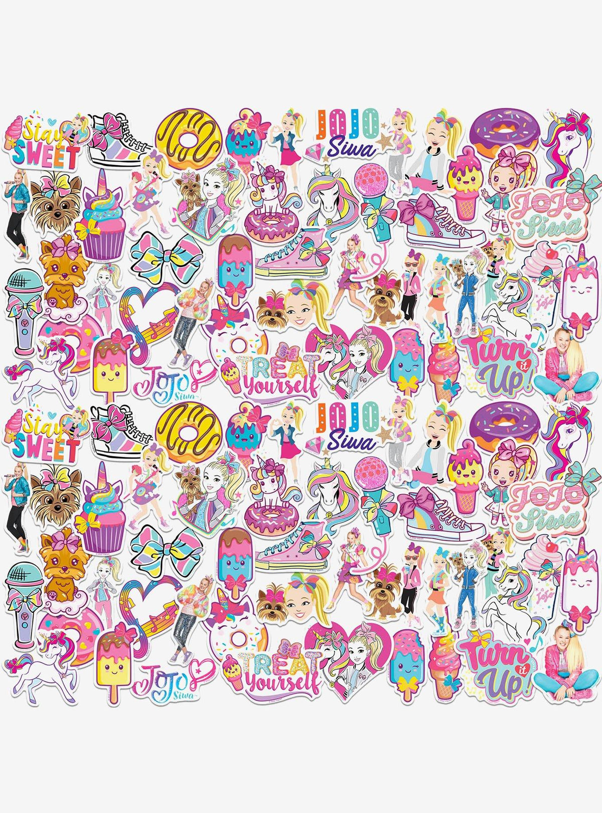 Pack de 100 stickers de JoJo Siwa