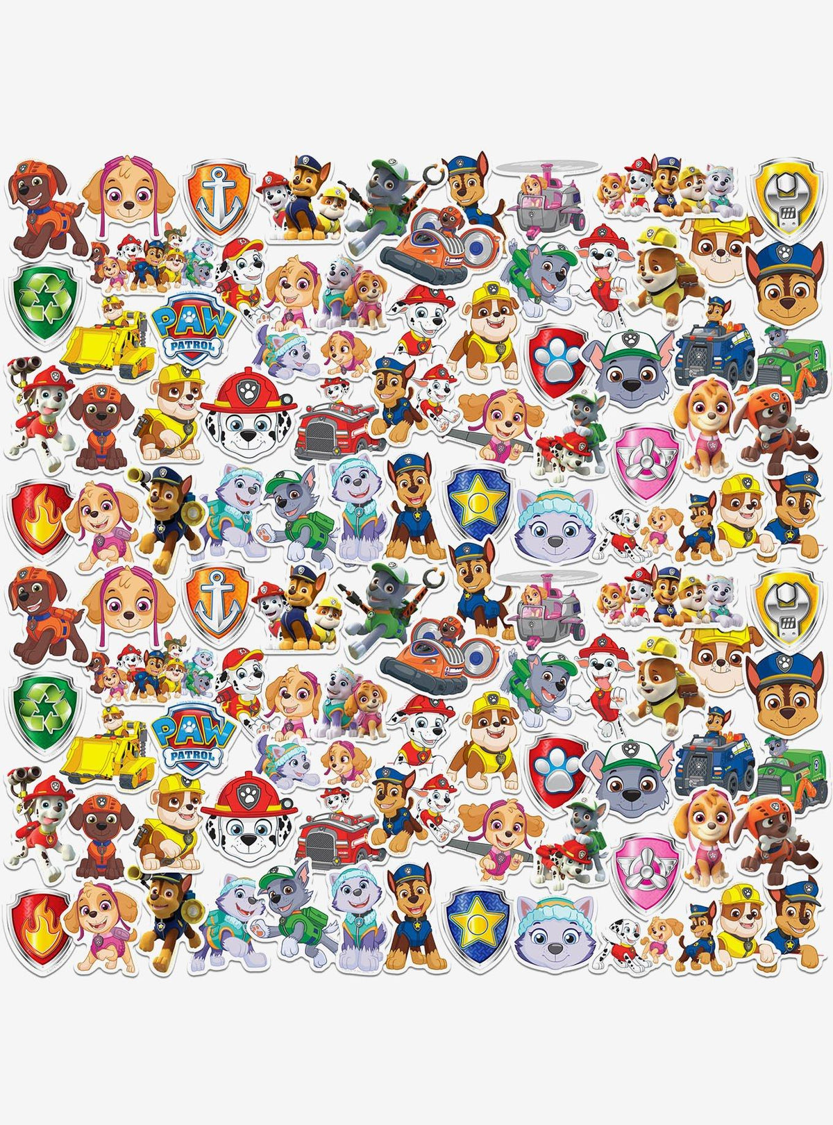 Pack de 100 stickers de Paw Patrol