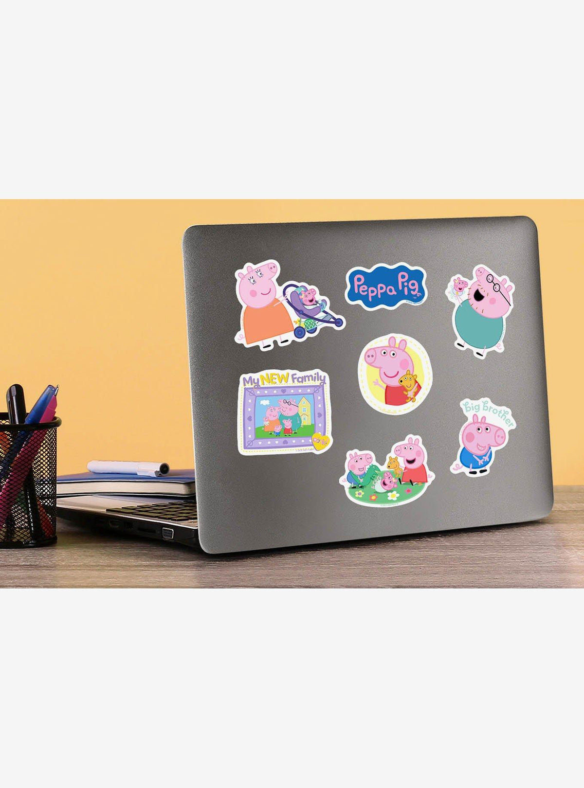 Pack de 100 stickers Peppa Pig: Nueva familia