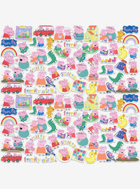 Pack de 100 stickers Peppa Pig: Nueva familia