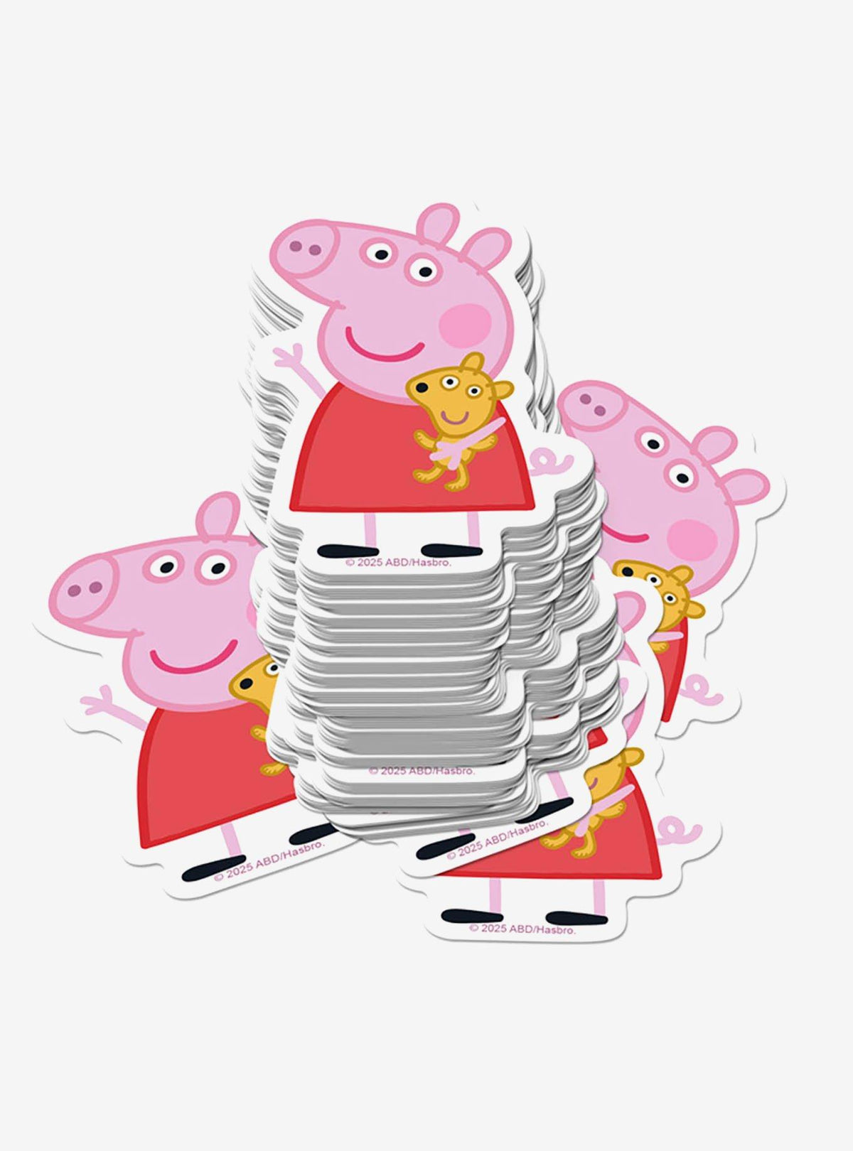 Pack de 100 stickers de Peppa Pig y Teddy