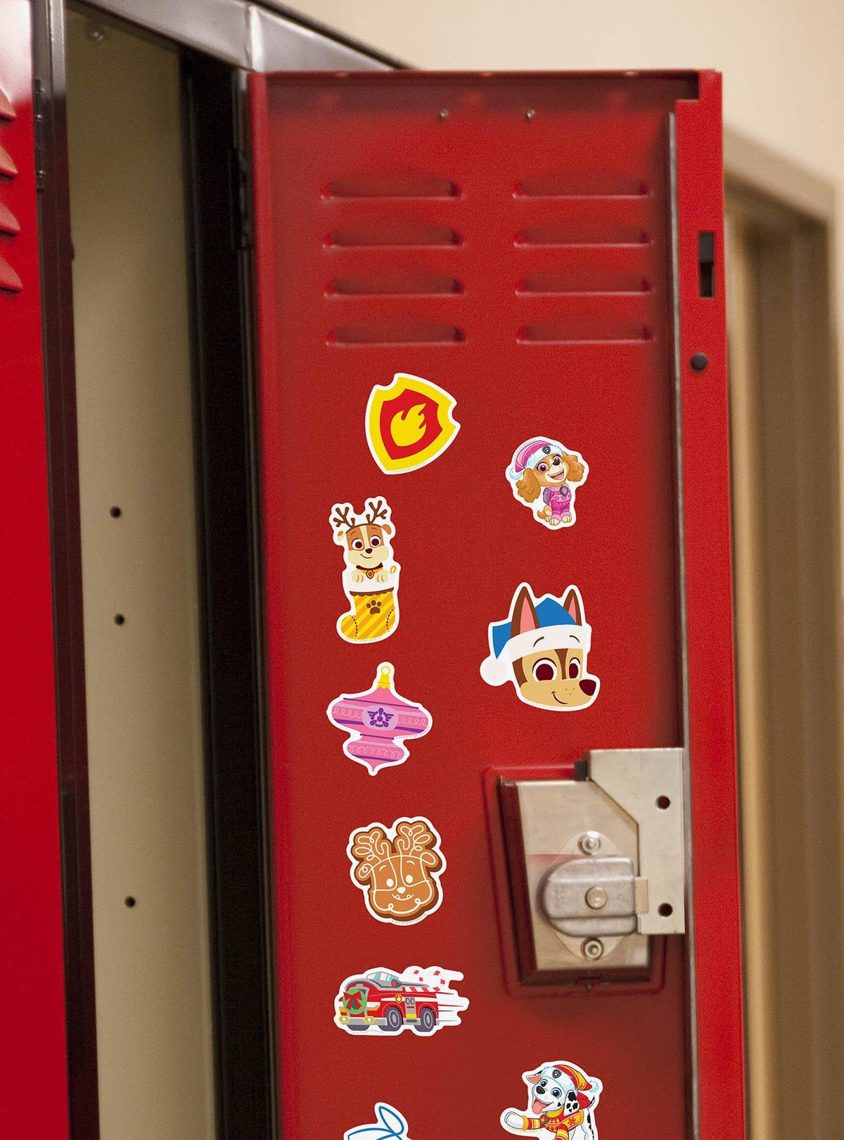Pack de 100 stickers navideños de Paw Patrol