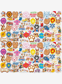 Pack de 100 stickers navideños de Paw Patrol