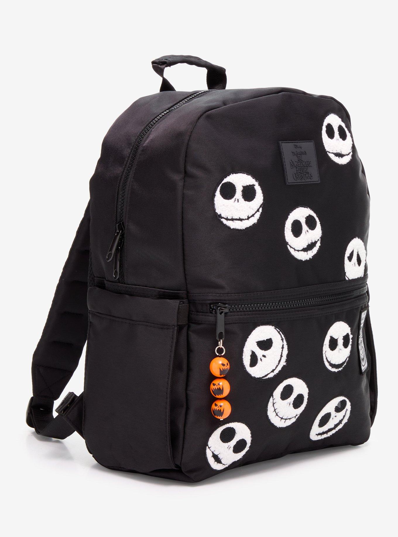 Mochila Jack Skellington con parches de chenille