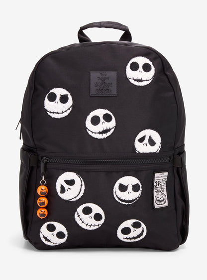 Mochila Jack Skellington con parches de chenille