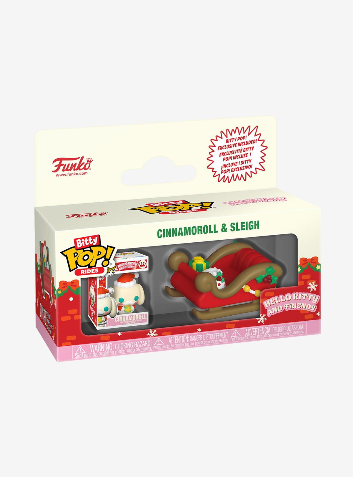 Figura Bitty POP! Rides de Cinnamoroll en trineo