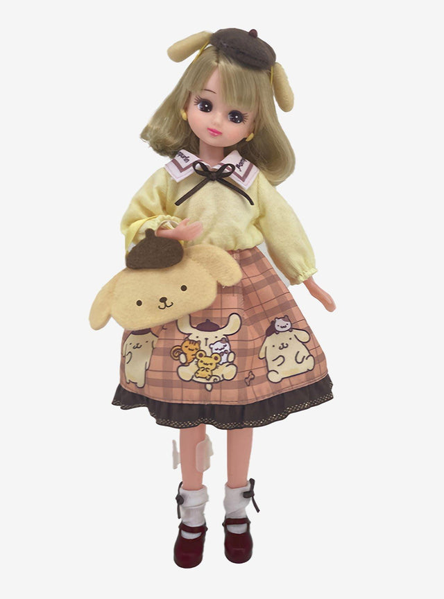Muñeca Licca-chan con vestido de Pompompurin