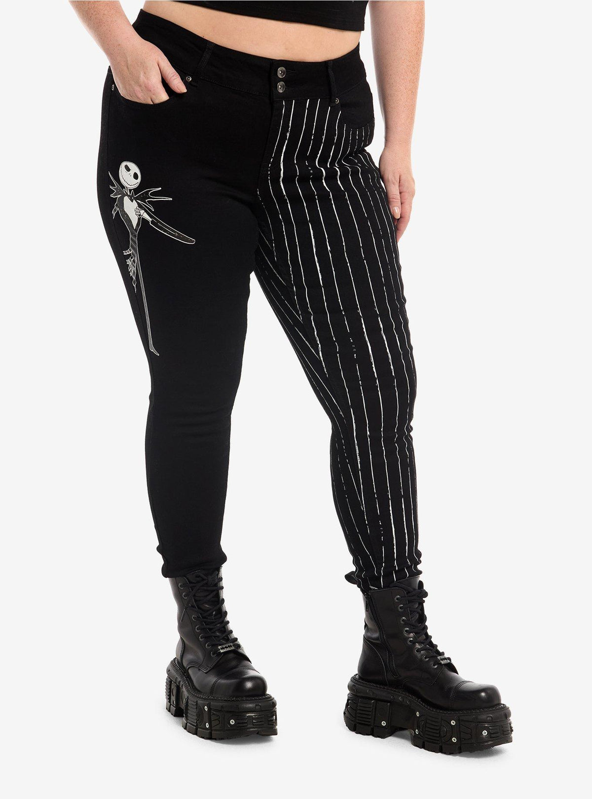 Jeans skinny plus size Jack Skellington - Nightmare Before Christmas