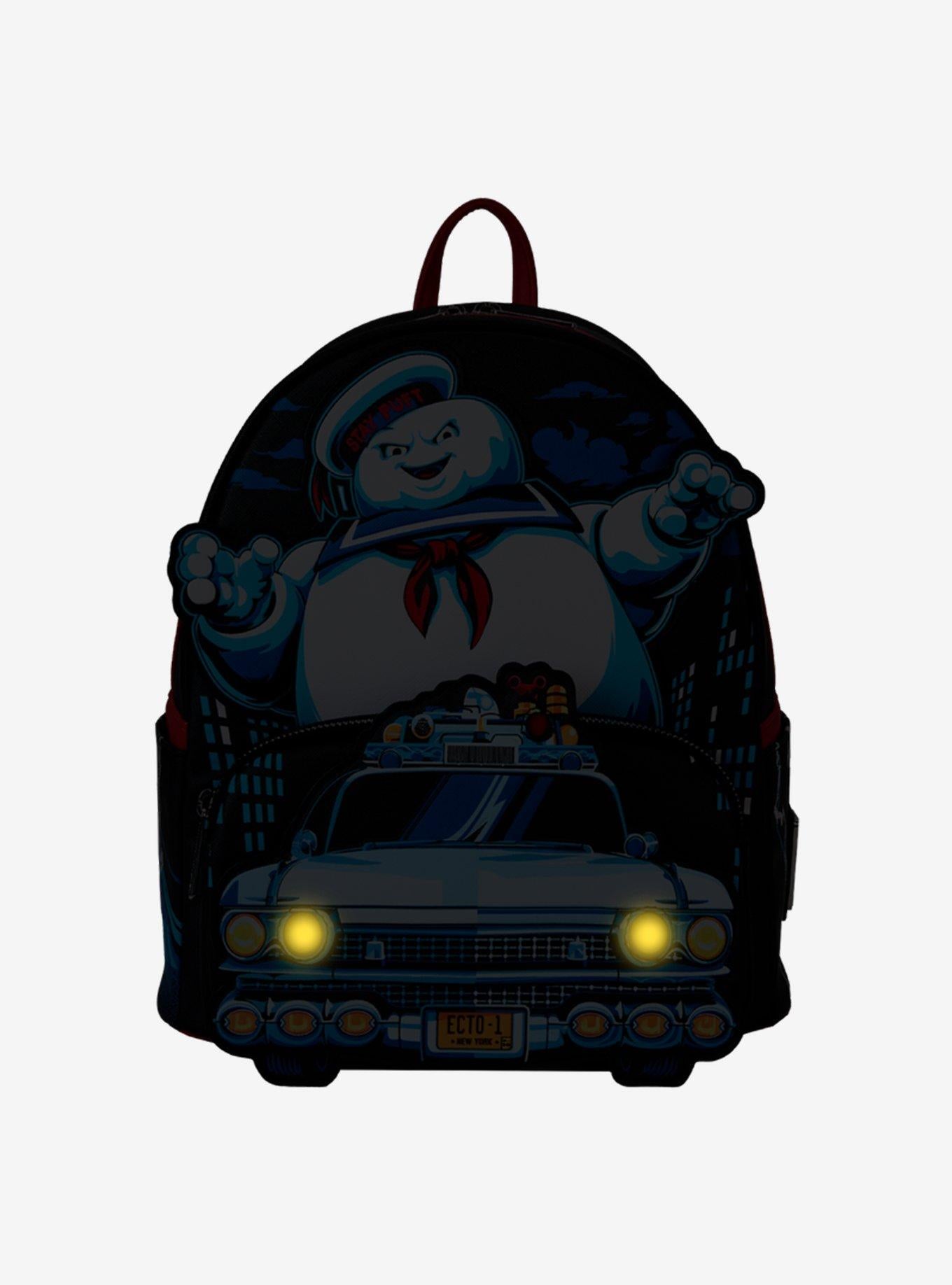 Mini mochila Ghostbusters Stay Puft y Ecto-1 con luces