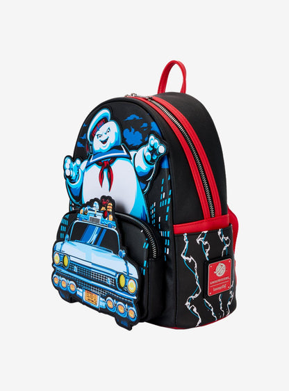 Mini mochila Ghostbusters Stay Puft y Ecto-1 con luces