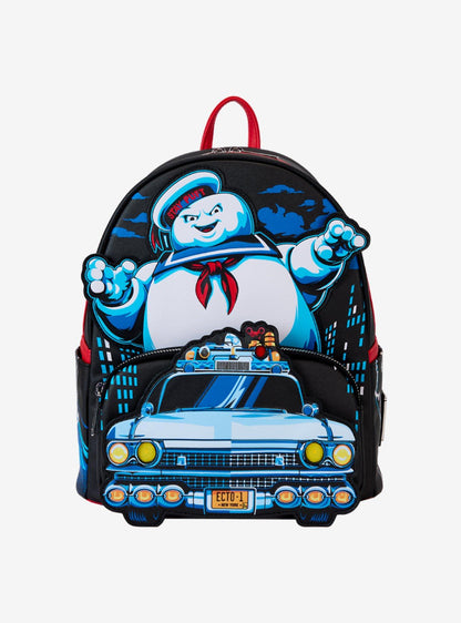 Mini mochila Ghostbusters Stay Puft y Ecto-1 con luces