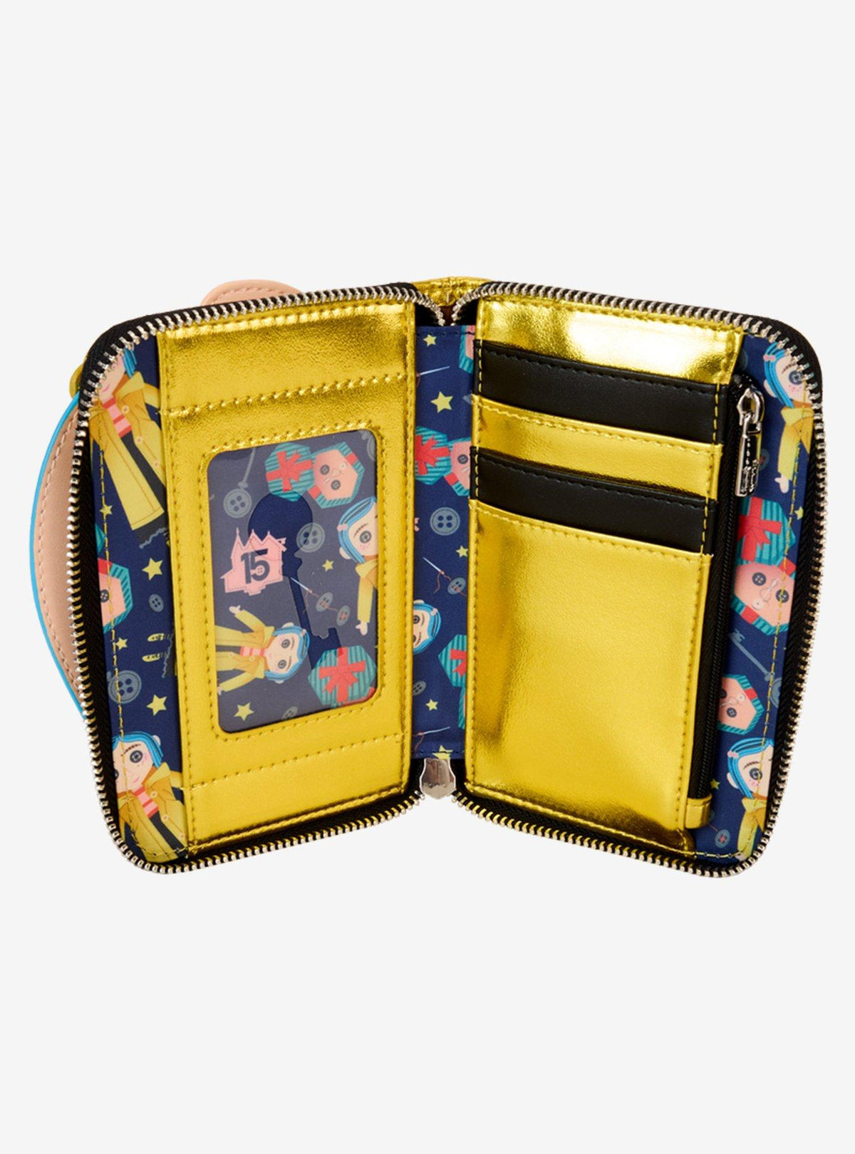 Billetera Coraline con muñeca Coraline