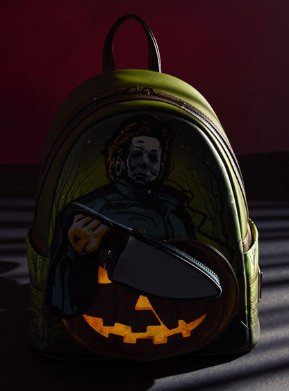 Mochila mini Halloween Michael Myers que brilla en la oscuridad