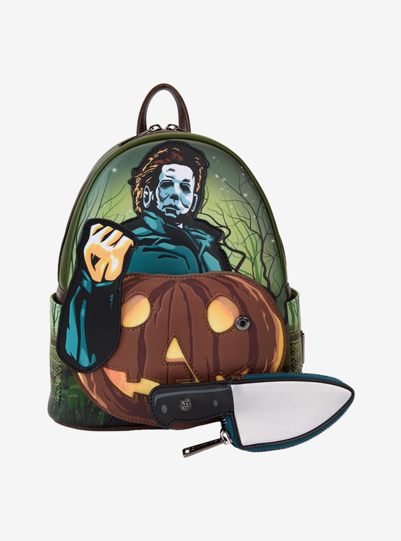 Mochila mini Halloween Michael Myers que brilla en la oscuridad