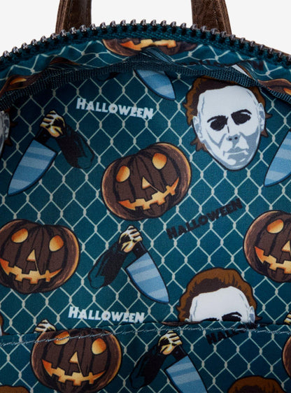 Mochila mini Halloween Michael Myers que brilla en la oscuridad