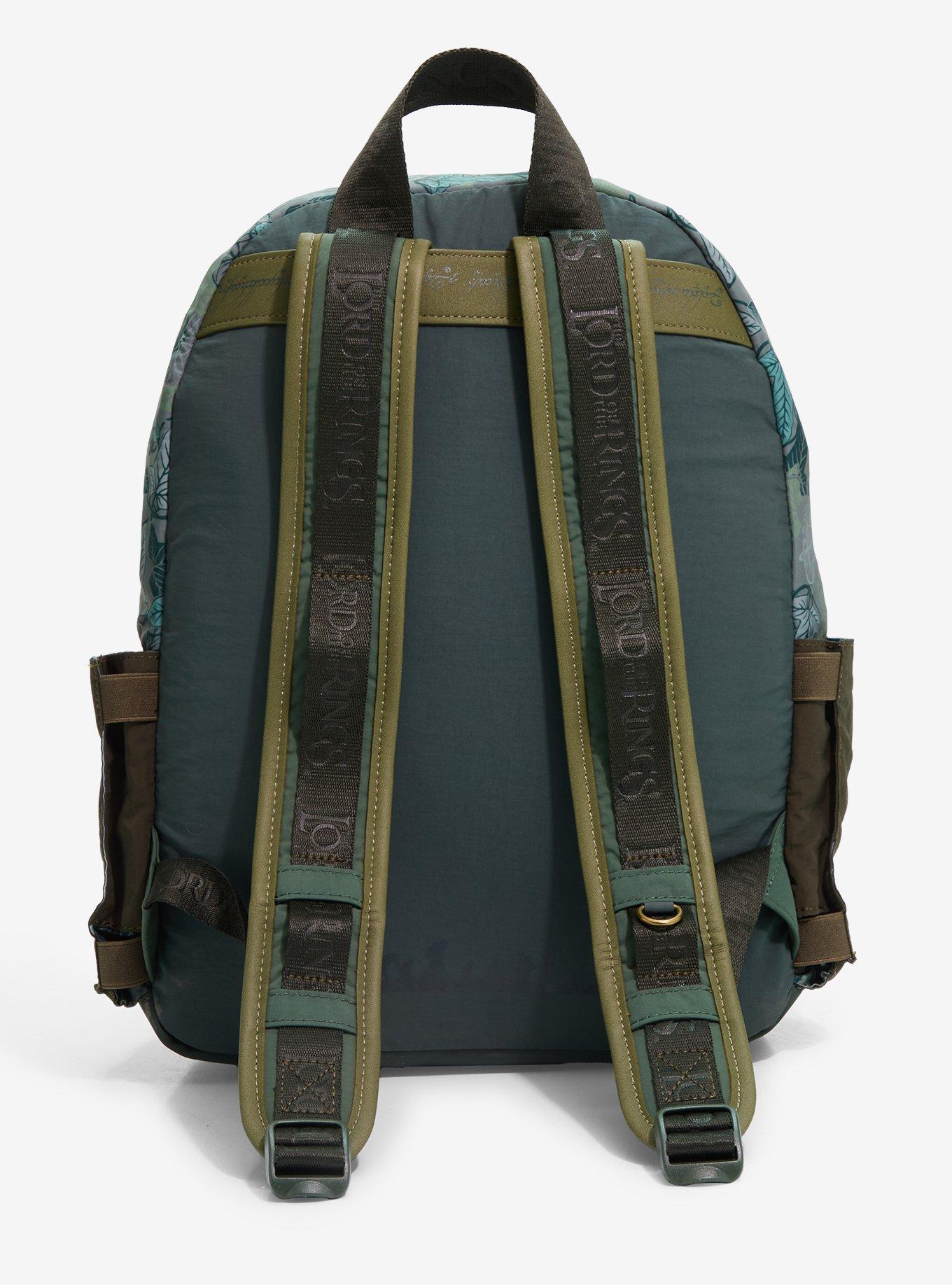 Mochila con bolsillos múltiples y mapa de The Lord of the Rings