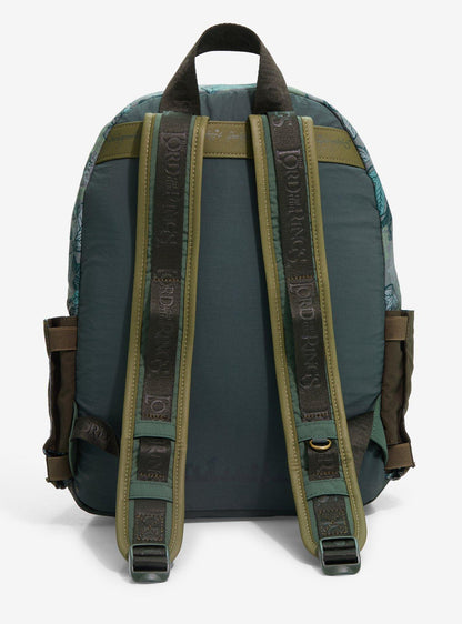 Mochila con bolsillos múltiples y mapa de The Lord of the Rings