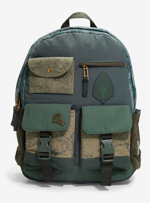 Mochila con bolsillos múltiples y mapa de The Lord of the Rings