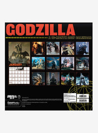 Calendario de pared Godzilla 2027 de 16 meses