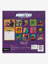 Calendario mural 2027 de Universal Monsters, 16 meses