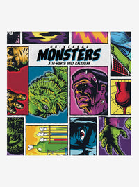 Calendario mural 2027 de Universal Monsters, 16 meses