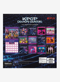 Calendario mural 2027 de 16 meses KPop Demon Hunters