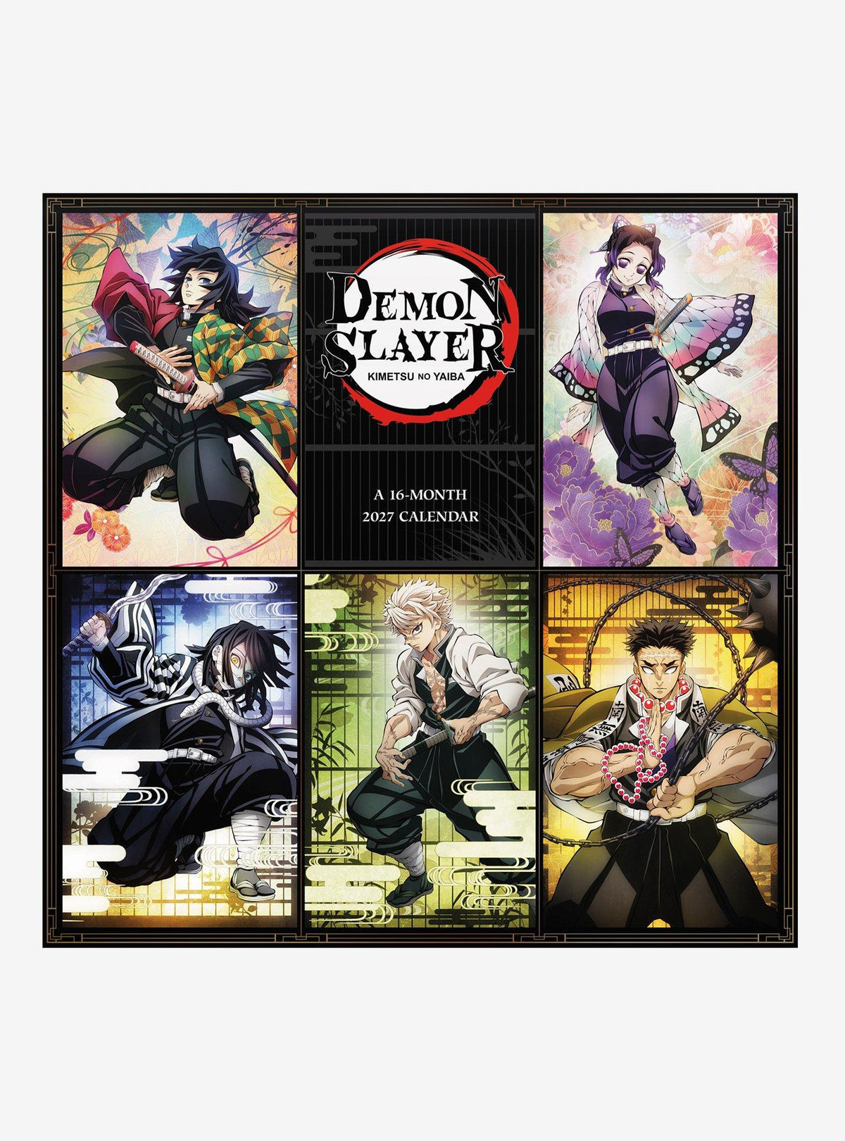 Calendario mural 2027 Demon Slayer: Kimetsu no Yaiba