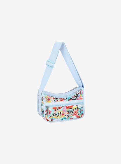 Cartera cruzada The Powerpuff Girls con estampado integral