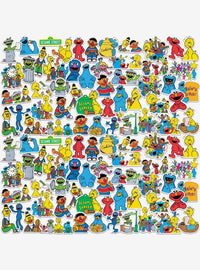 Pack de 100 stickers vintage de Sesame Street 1969