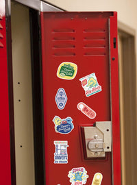 Pack de 100 stickers de letreros vintage de Sesame Street