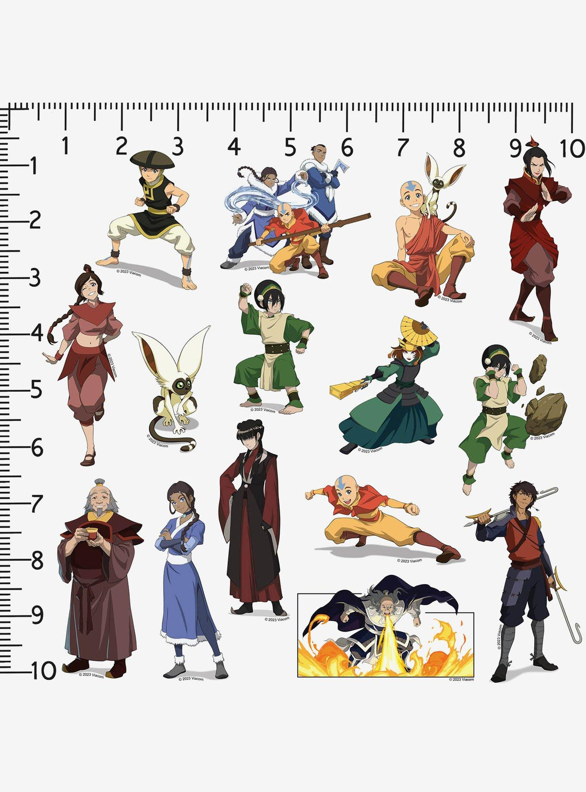 Pack de 100 stickers de Avatar: La leyenda de Aang