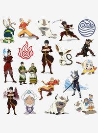 Pack de 100 stickers de Avatar: La leyenda de Aang