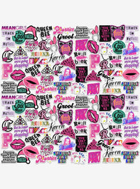 Pack de 100 stickers variados de Mean Girls