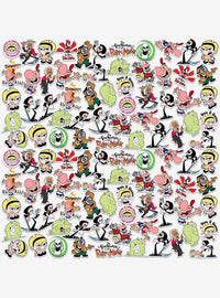 Pack de 100 stickers de Las sombrías aventuras de Billy y Mandy