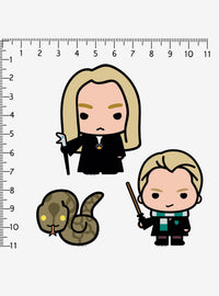 Pack de 100 stickers chibi de villanos de Harry Potter