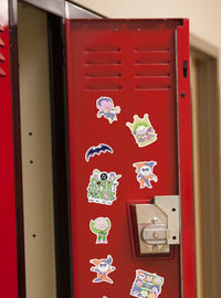 Pack de 100 stickers chibi de villanos de Justice League