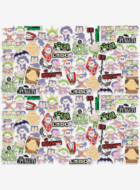 Pack de 100 stickers chibi de villanos de Justice League