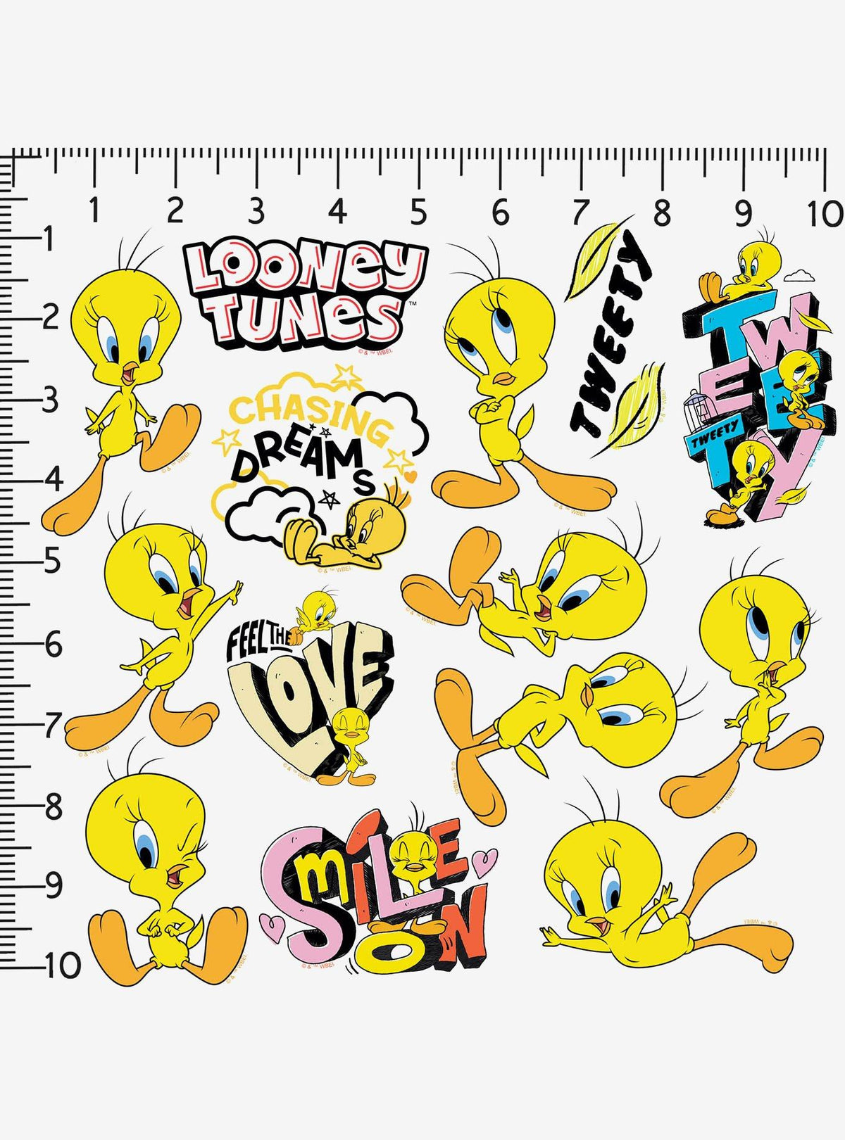 Pack de 100 stickers de Piolín - Looney Tunes