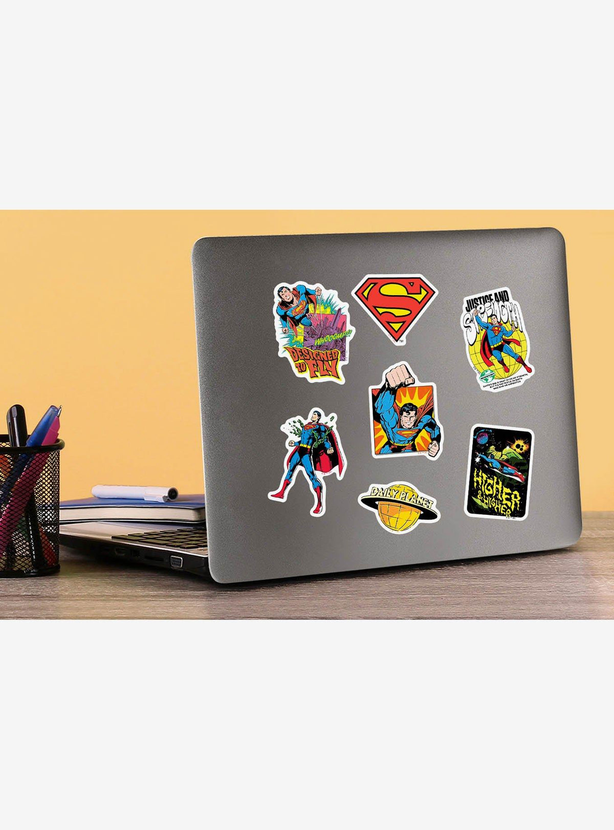 Pack de 100 stickers retro de Superman