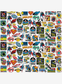 Pack de 100 stickers retro de Superman