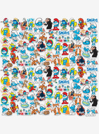 Pack de 100 stickers variados de The Smurfs