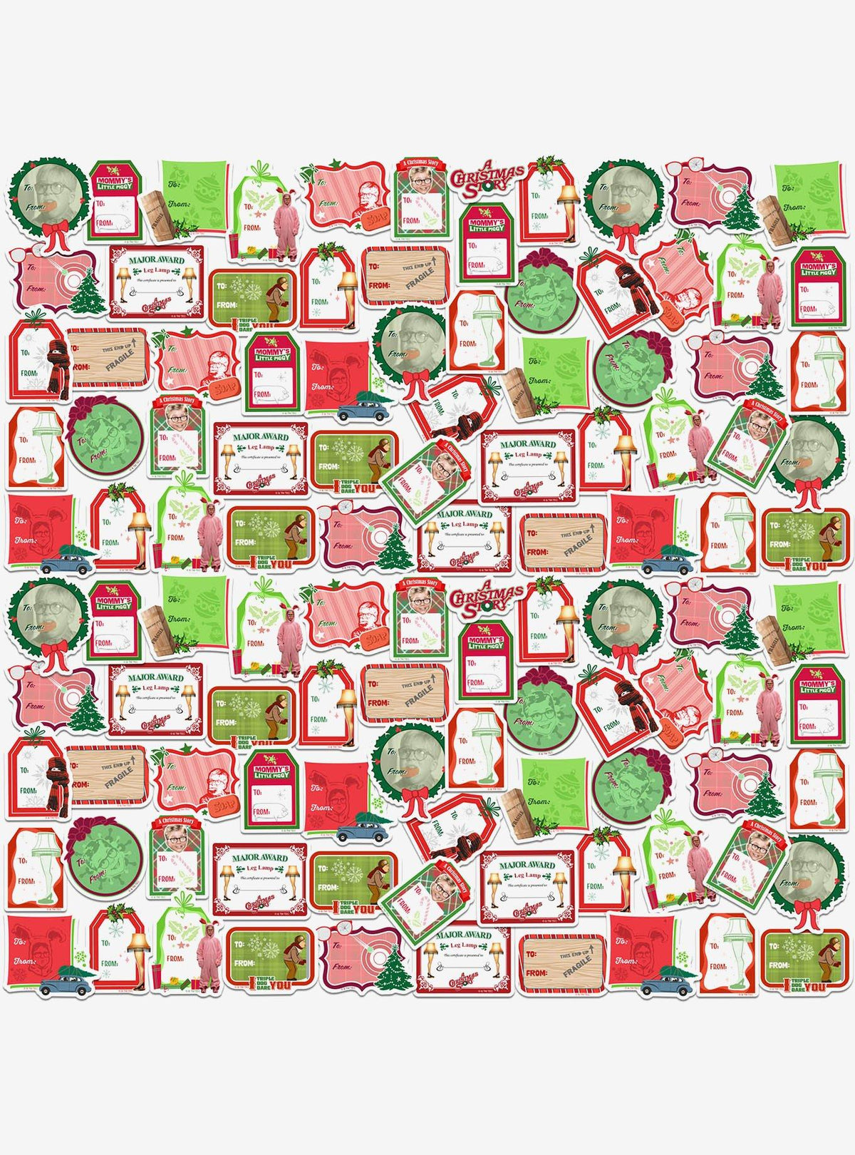 Pack de 100 stickers A Christmas Story