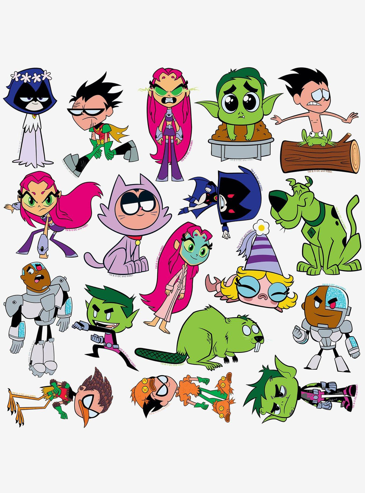Teen Titans Go: pack de 100 stickers